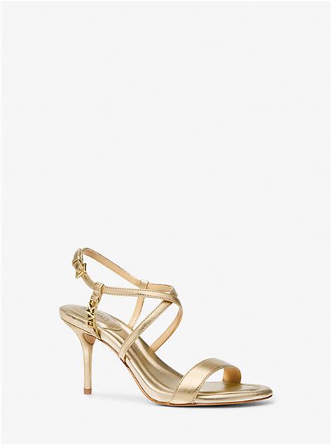 Veronica Metallic Leather Sandal 